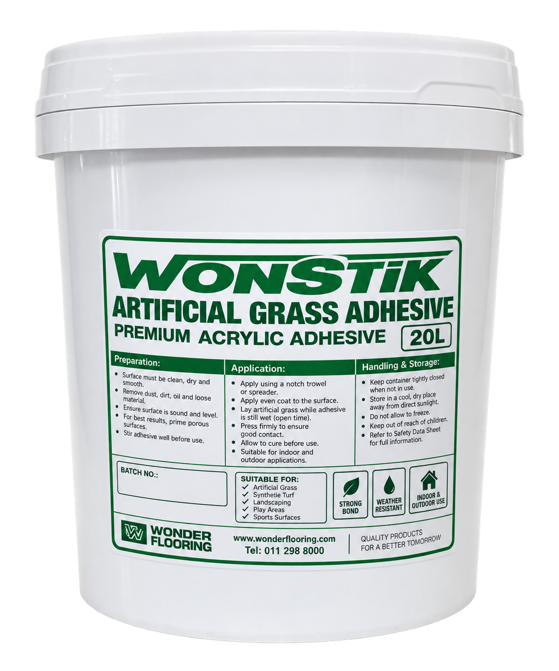 WONSTIK ARTIFICIAL GRASS ADHESIVE 20L